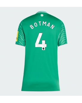 Newcastle United Sven Botman #4 Maglia Gara Trasferta Repliche 2025-26 Donna Maniche Corte